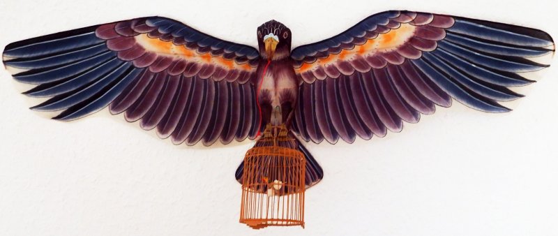 Adler mit Vogel-Kaefig / Eagle with
                        Birdcage