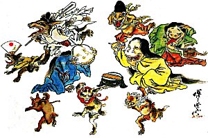 Hyakki Yakō by
                  Kawanabe KYOSAI